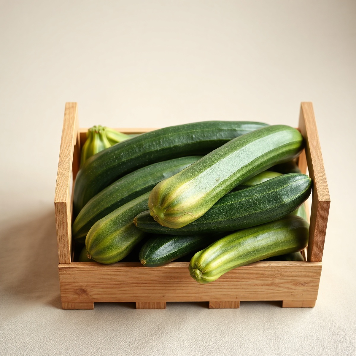 Courgettes vertes, cageot 5 kg