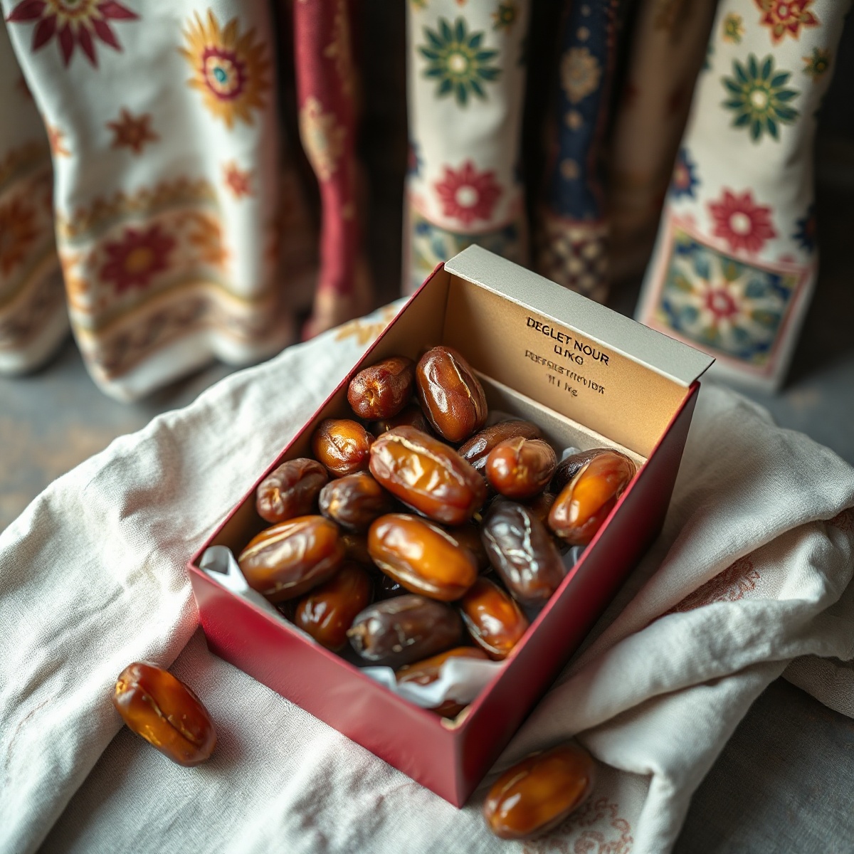 Coffret Dattes Deglet Nour 1kg